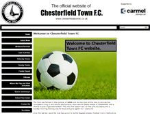 Tablet Screenshot of chesterfieldtownfc.co.uk